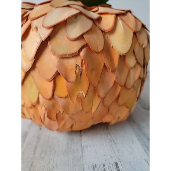 pumpkin large fall thanksgiving centerpiece Wood Halloween decor abstract - Picture 10 of 13